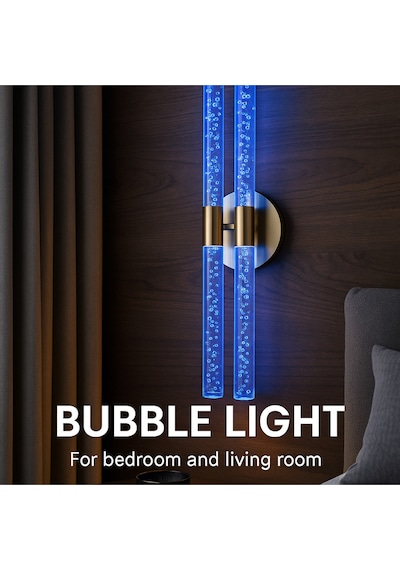 Bh Bubblelight Dubble Şık Ve Zarif Modern Led Duvar Aplik Gold Rgb Elektrikli Kumandalı Gold