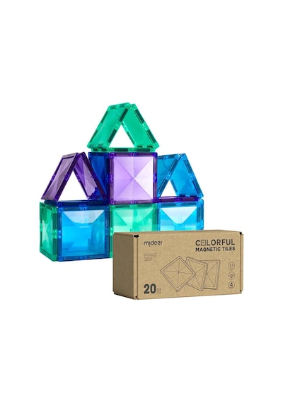 Renkli Magnetic Bloklar - Soğuk Renkler 20 Parça