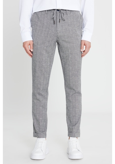 AC&Co / Altınyıldız Classics Erkek Lacı Pamuklu Slim Fit Dar Kesim Beli Bağlamalı Yan Cepli Esnek Pantolon Lacı