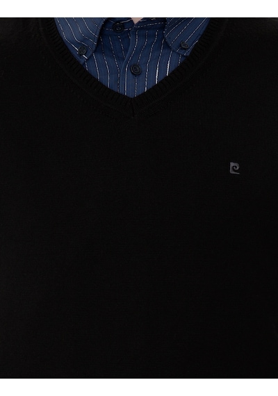 Pierre Cardin Erkek Siyah Kazak /triko 50248554-vr046 Siyah