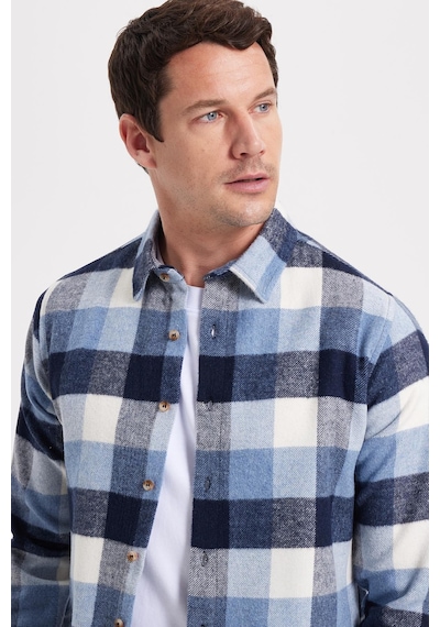 Tudors Erkek Slim Fit Dar Kesim Kareli Kışlık Oduncu Gömlek-42330 Çok Renkli Tudors Erkek Slim Fit Dar Kesim Kareli Kışlık Oduncu Gömlek-42330 Çok Renkli