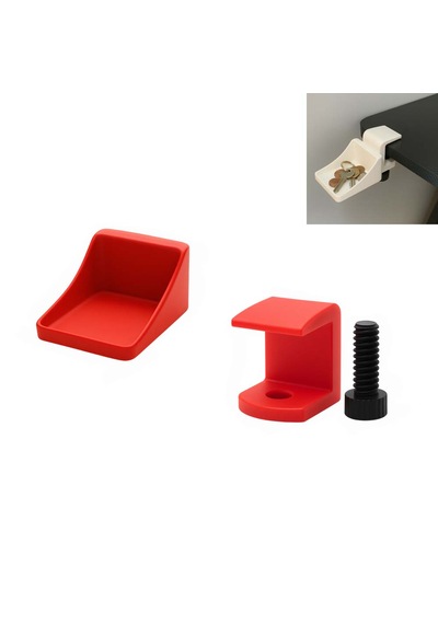 Özel 3d Baskı Küçük Tepsi Modüler Masa Düzenleyici Ataş, Para, Anahtarlık, Cüzdan Vb. Için Tak Çıkar Düzenleyici Küçük Tepsi Ebat: 7,9 Cm X 6 Cm X 5 Cm Kırmızı