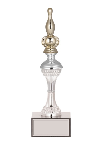 Odak Kupa - Figürlü Kupalar - Bowling / Labut Figürlü Kupalar Fg-030 C - 30 Cm Altın - Beyaz