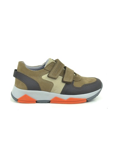 Rakerplus Hakiki Deri Kahverengi Çocuk Sneakers Spor Ayakkabı