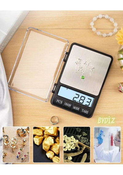 Bydiz Mh-999 Hassas Terazi 1 Kg / 0.01 Gr - Profesyonel Dijital Laboratuvar, Mutfak Ve Takı Terazisi, Epoksi Ve Eczane Diğer