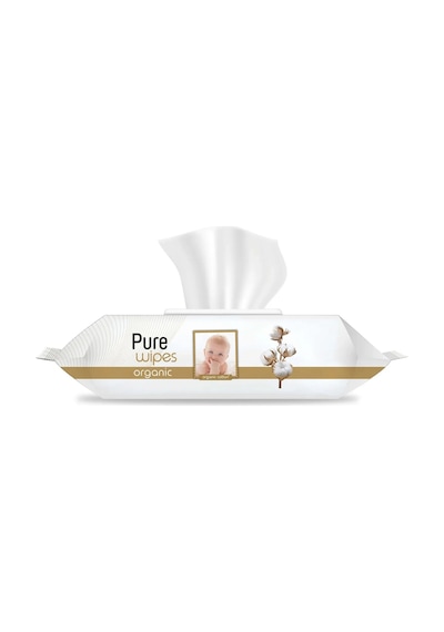 Pure Baby Organik Pamuklu Islak Havlu 24 x 90'lı 2160 Yaprak