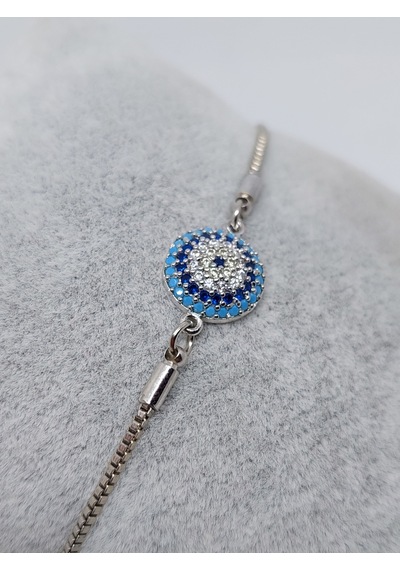 Gümüş Renkli Zirkon İşlemeli Çelik Bileklik Rose Gold