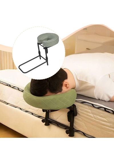 Cirraorive Yastık Masaj Yastığı Tutucusu Kafalık Bakım İçin Ergonomik Ayarlanabilir Baş Ve Yüz Konumlandırma, Masaj Yastığı