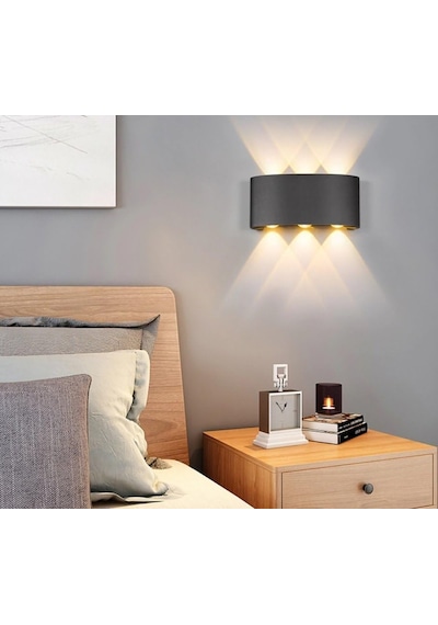 Ucuz Geldi Dekoratif Çift Yönlü Duvar Aydınlatma Led Aplik Duvar Lambası Cata Haiti 10 Watt Desenli Duvar Aplik G Çok Renkli