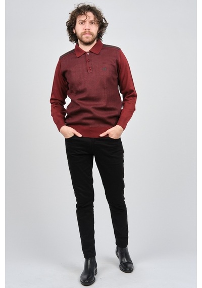 Pelikan Erkek Polo Yaka Kazak 1577424 Vişne Vişne Bordo