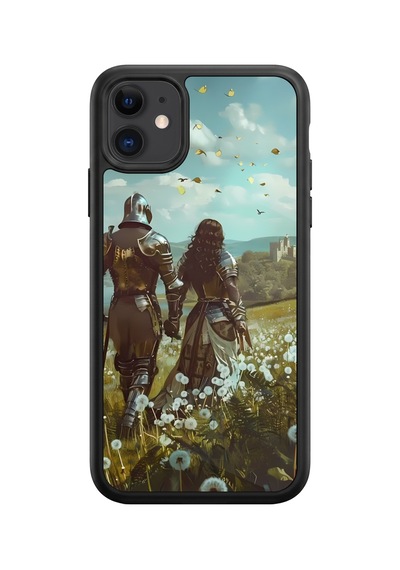 İphone 11 Uyumlu Zırhlışövalye Desenli Kamera Korumalı Darbelere Dayanıklı Kılıf 1186-zırhlışövalye-iphone11