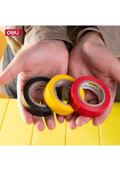Delı Elektrik Bandı 0.13mm X 18mm X 10m İzolasyon Bandı Çeşitli Renk 10 Luset