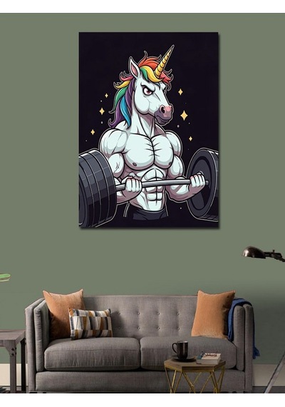 Kanvas Tablo Güçlü Unicorn 50cmx70cm