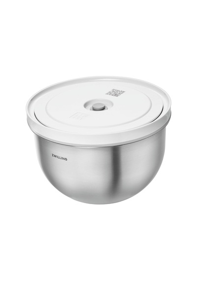 Zwıllıng Fresh & Save Bowls Vakumlu Saklama Kabı, M, 18 Santimetr Metalik Gri