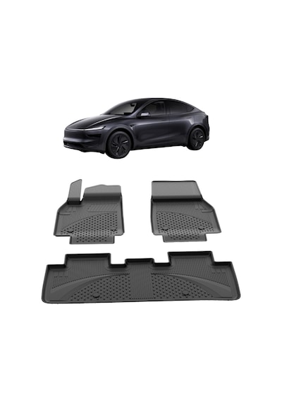 Tesla Model Y Juniper 2025+ Uyumlu Sahler 4.5d Pro Premium Oto Havuzlu Paspas - Model Y Juniper 2025+