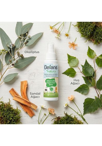 Defans Natura Bitkisel İçerikli Koruyucu Vücut Spreyi 3'lü