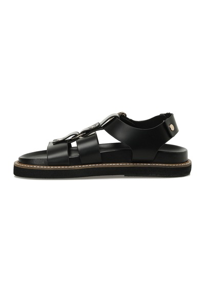 Nine West Hermon 5fx Siyah Kadın Kalın Taban Sandalet 000000000101944629 Siyah