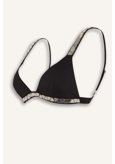 Defacto Lilyrose X Defacto Regular Fit Bikini Üstü H9443ax26hsbk81 Siyah-bk81