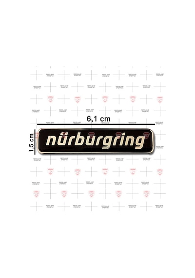 Nurburgring Gümüş 3D Sticker