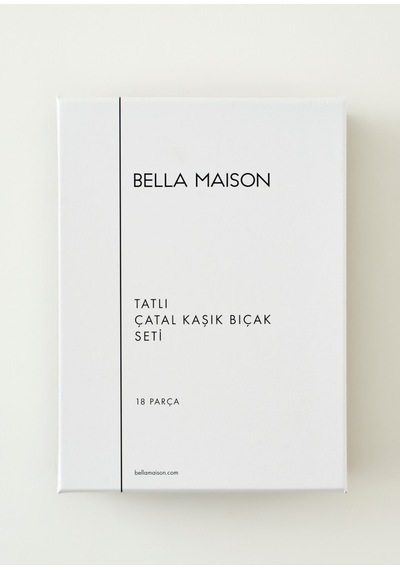 Bella Maison Siena 18 Parça Tatlı Çatal Kaşık Bıçak Seti Silver Silver