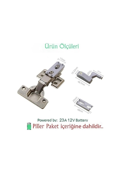Dolap İçi Aydınlatma Menteşe Led, Piller Dahildir, Işık, Dolap Ev Mutfak Oturma Odası İçin Dola 6 Adet