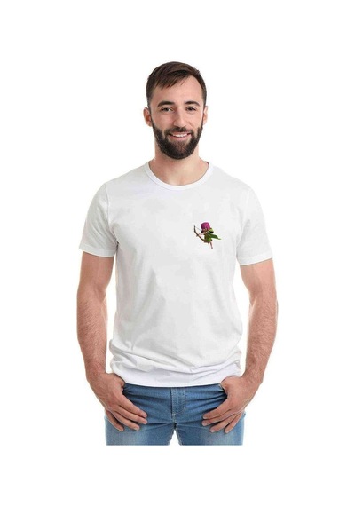 Clash Of Game Figurine Royale Baskılı Beyaz Erkek Tshirt