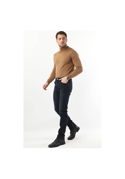 Erkek Koyu Lacivert Jean Pantolon 001