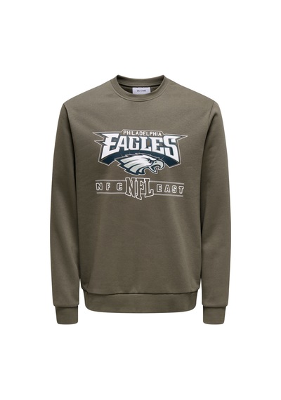 Only & Sons Onsfootball Reg Crew Sweat Major Brown