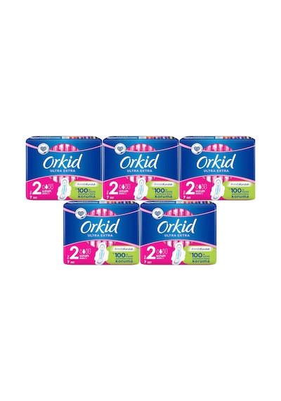 Orkid Ultra Extra Koruma Hijyenik Ped Uzun 5 x 7'li