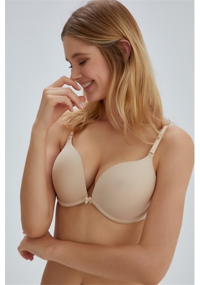 Eros Ersk130 Lilyum Kulaklı Double Push-up Tek Sütyen - Ten Ten