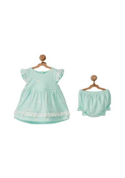 Andywawa AC22809 Summer Paradise Bebek Elbise Set Mint