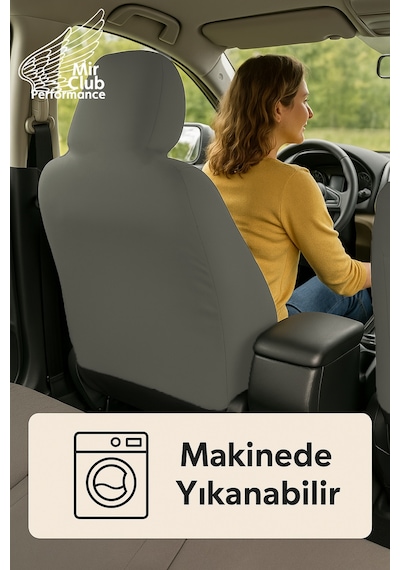 Arac İçinde Estetik Ve Rahatlik Arayanlara Honda Accent İle Uyumlu Oto Koltuk Kılıfı Gri