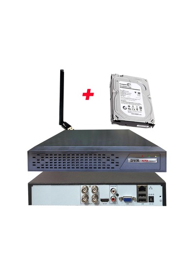 Bises 4 Kanal Wi-fi Ve 1 Tb Hdd'li 5 Mp H265+ 1080p Hıbrıt Araç, Insan Ve Yüz Tanımalı Xmeye Kayıt Cihazı Bs 104xmeye