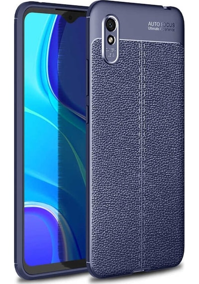 Xiaomi Redmi 9A Kılıf Zore Niss Deri Desenli Silikon Kılıf