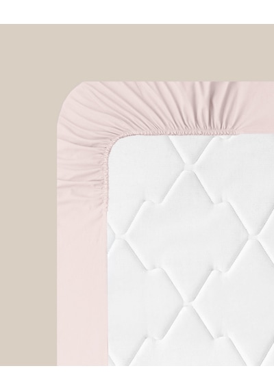 English Home Novella Premium Soft Cotton Tek Kişilik Lastikli Çarşaf 100x200 Cm Toz Pembe Toz Pembe