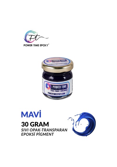 Opak & Transparan Sıvı Pigment Boya / Mavi / Epoksi Için