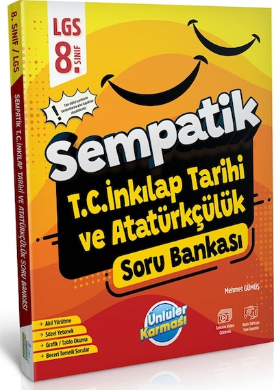 Ünlüler 8. Sınıf Lgs Tc İnkılap Tarihi Ve Atatürkçülük Sempatik S