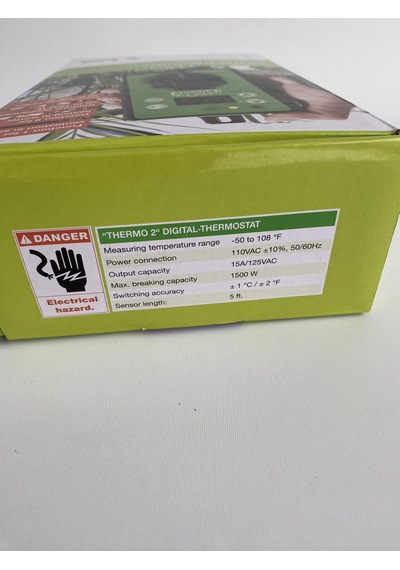 Bio Green Thermo 2 Dijital Yaz/kış Sera Termostatı Us Prizi