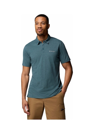Columbia Am2996 Havercamp Pique Polo Erkek T-shirt-32725 Mavi