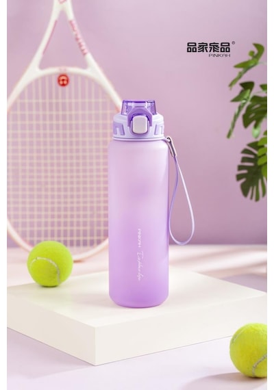 Pınkah Pj-782 Çıkarılabilir Pipetli Mor Sportif Tritan Matara Diğer