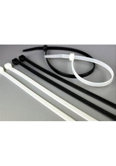Zenith Kablo Bağı Plastik Cırt Tesisat Kelepçesi 3.6 x 300 MM 100 Adet Şeffaf