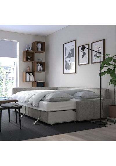 Ikea Gri Konforlu Kanepe - Bazalı Yataklı Köşe Kanepe