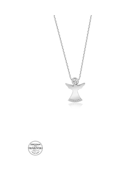 Union Swarovski Zirconia Kadın Melek Gümüş Kolye (550094839)
