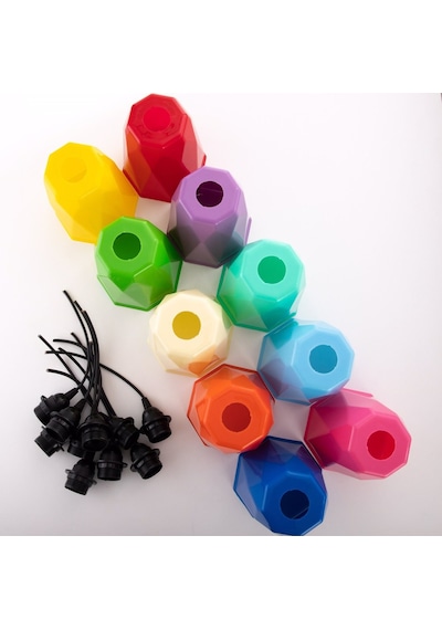 Etipar Ağaç Feneri Plastik Bahçe Aydınlatması 10'lu