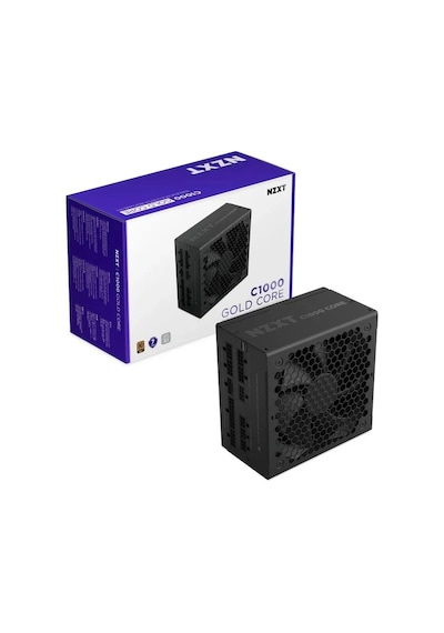 Nzxt 1000w Pa-0g3bb-eu C1000 Gold Core 80+ Gold Tam Modüler Siyah Atx 3.1 Pcıe Gen 5.1 Güç Kaynağı