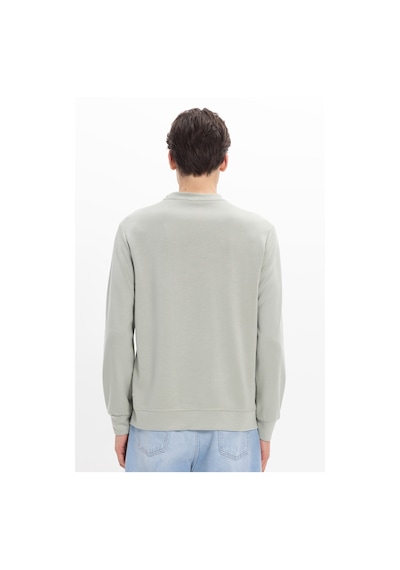 Tudors Erkek Standart Fit Normal Kesim Uzun Kollu Ekstra Soft Modal Kumaş Bisiklet Yaka Yeşil Sweatshirt-50211