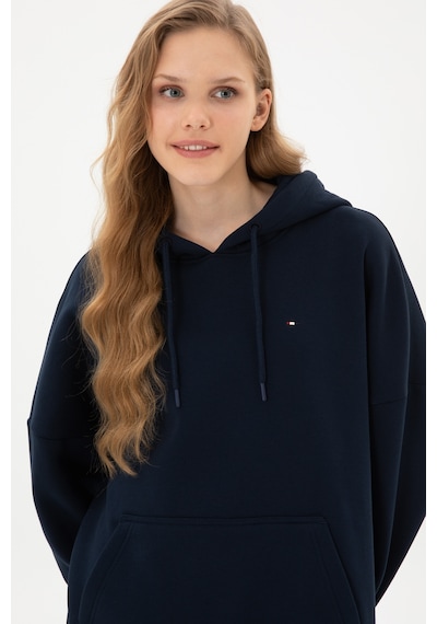 U.S. Polo Assn. Kadın Lacivert Şardonlu Kapüşonlu Sweatshırt 50313567-VR033