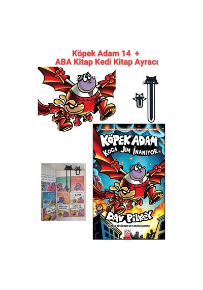 Köpek Adam 14 + Dev Boyama + Kedi Kitap Ayracı Hediyeli