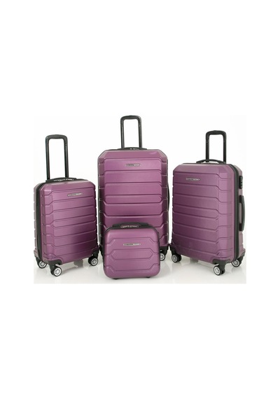 Abs Kabin Orta Büyük Ve Makyaj Boy 4'lü Travel Valiz Bavul Seti 001
