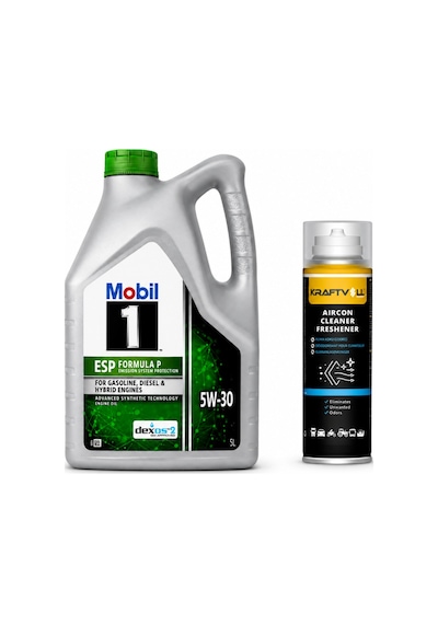 Mobil 1 ESP Formula P Dexos2 DPF 5W-30 Motor Yağı 5 L + Klima Bombası 200 ML